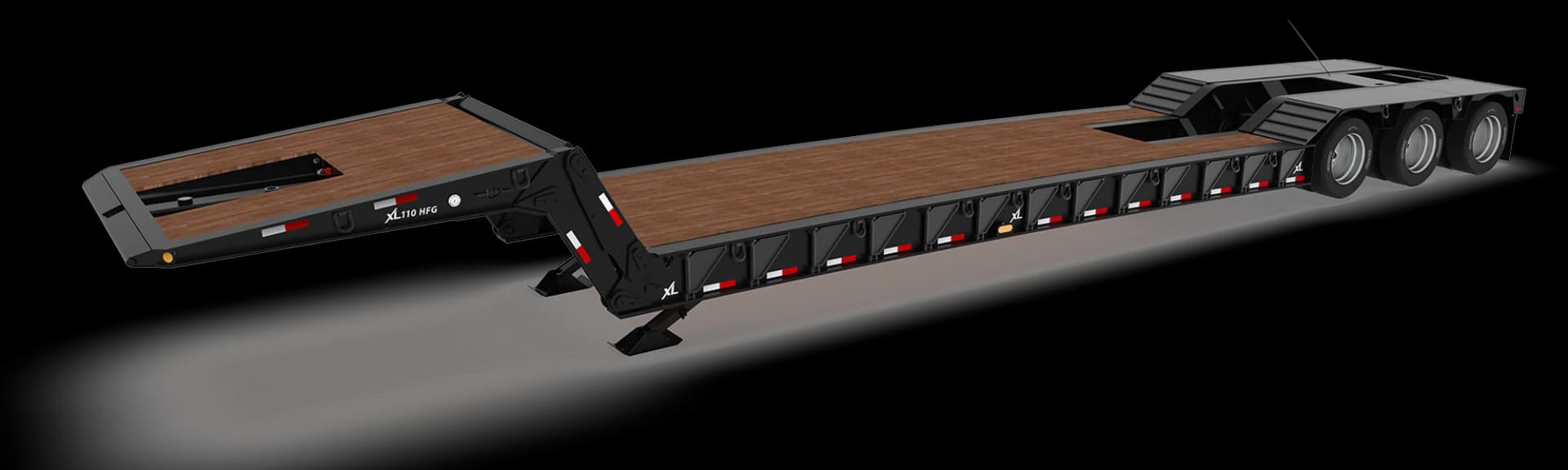 XL Hydraulic Folding Gooseneck trailer