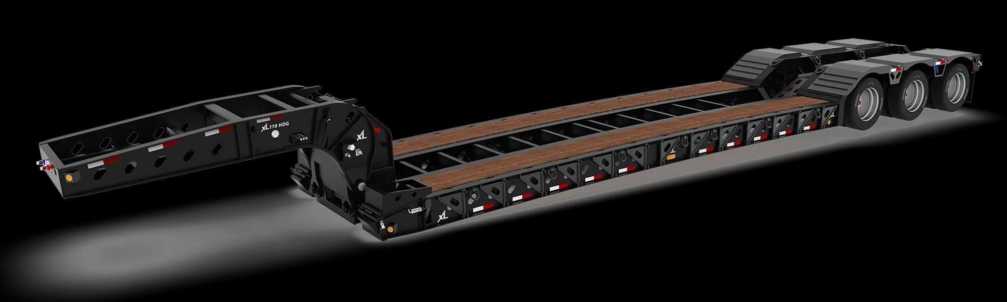 XL Hydraulic Detachable Gooseneck trailer